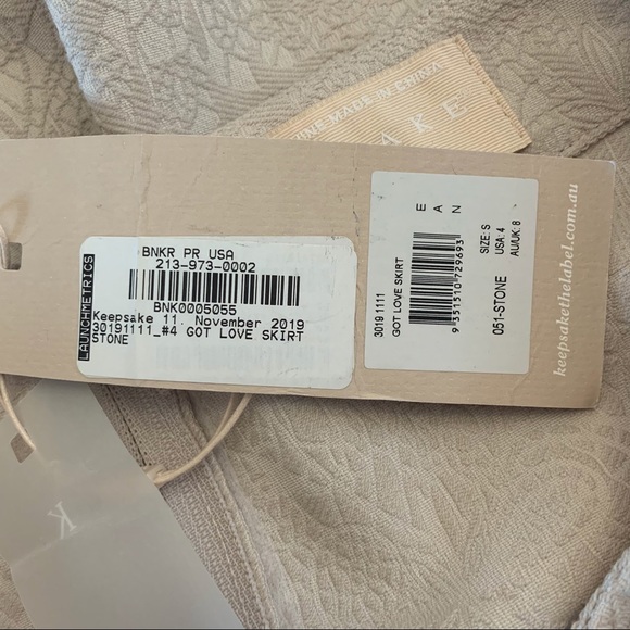 Keepsake STONE Beige GOT LOVE Wrap Tie Skirt - Picture 11 of 14